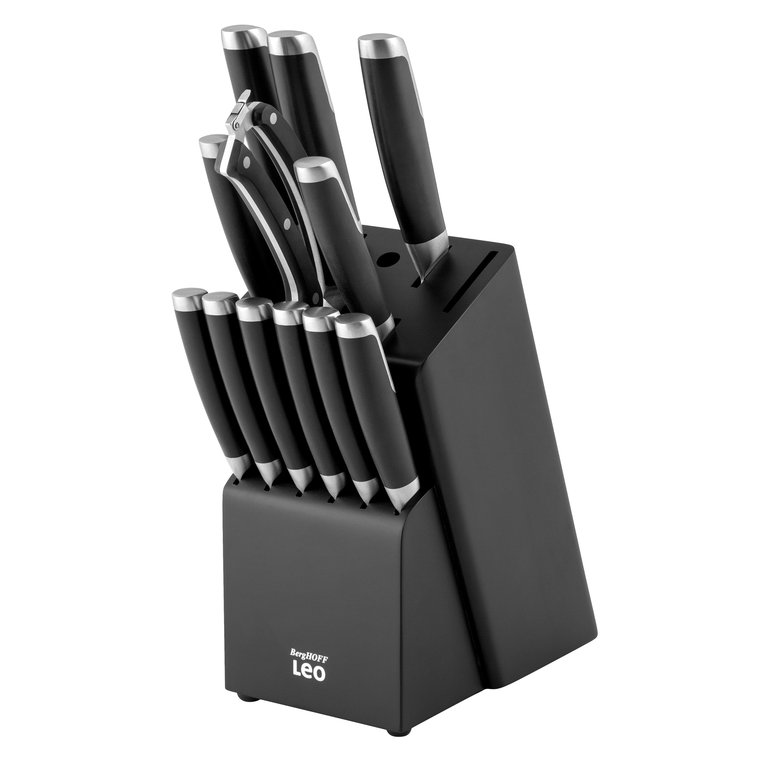 Graphite Stainless Steel 13Pc Knife Block Set