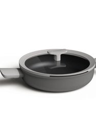 Leo 10.25" Non-Stick Covered 2-Handle Sauté Pan - Grey