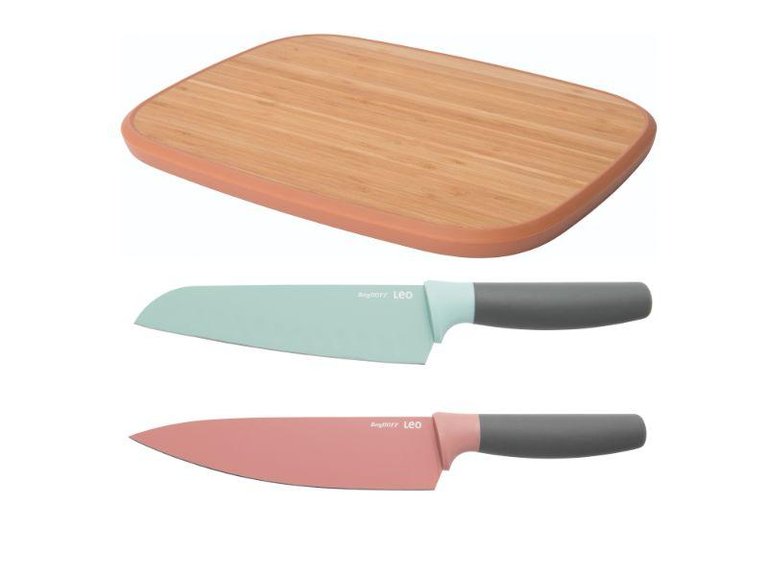 Leo 3pc Chef & Santoku Knife Set