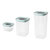 Leo 3Pc Smart Seal Food Container Set - Green - Green