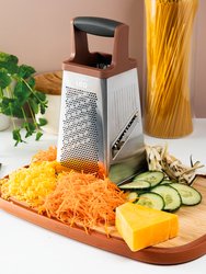 Leo 4-Sided Box Grater 10" - Pink