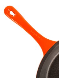 Neo 10" Cast Iron Fry Pan - Orange