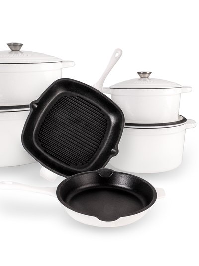 BergHOFF Neo 10 Piece Cast Iron Cookware Set - White product