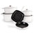 Neo 10 Piece Cast Iron Cookware Set - White - White