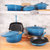 Neo 10Pc Cast Iron Cookware Set - Blue