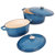 Neo 10Pc Cast Iron Cookware Set - Blue