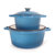 Neo 10Pc Cast Iron Cookware Set - Blue