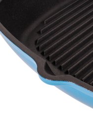 Neo 11" Cast Iron Square Grill Pan - Blue