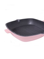 Neo 11" Cast Iron Square Grill Pan - Pink