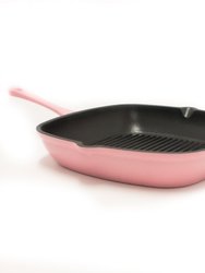 Neo 11" Cast Iron Square Grill Pan - Pink