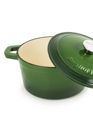 Neo 3qt Cast Iron Round Covered Dutch Oven - Green