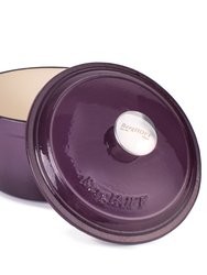 Neo 3Qt Cast Iron Round Covered Dutch Oven, Purple