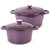 Neo 4pc Cast Iron Cookware Set, 3qt. & 7qt., Purple