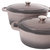 Neo 4Pc Cast Iron Cookware Set, 5qt. & 8qt. Dutch Ovens, Matching Lids, Oyster