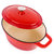 Neo 4Pc Cast Iron Cookware Set, 5qt. & 8qt. Dutch Ovens, Matching Lids, Red