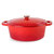 Neo 4Pc Cast Iron Cookware Set, 5qt. & 8qt. Dutch Ovens, Matching Lids, Red