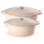 Neo 4Pc Cast Iron Cookware Set, 5qt. & 8qt. Oval Dutch Ovens, Matching Lids, Meringue