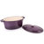 Neo 4Pc Cast Iron Cookware Set, 5qt. & 8qt. Oval Dutch Ovens, Matching Lids, Purple