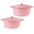 Neo 4pc Cast Iron Cookware Set, 5qt. & 8qt., Pink