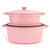 Neo 4pc Cast Iron Cookware Set, 5qt. & 8qt., Pink