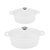 Neo 4Pc Cast Iron Cookware Set, 5qt. & 8qt., White