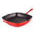 Neo 4pc Cast Iron Cookware Set, Fry Pan, Grill Pan & Round Dutch Oven, Red