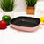 Neo 4pc Cast Iron Cookware Set, Grill Pan, Fry Pan & Oval Dutch Oven, Pink