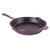 Neo 4pc Cast Iron Cookware Set, Grill Pan, Fry Pan & Oval Dutch Oven, Purple