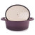 Neo 4pc Cast Iron Cookware Set, Grill Pan, Fry Pan & Oval Dutch Oven, Purple