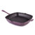 Neo 4pc Cast Iron Cookware Set, Grill Pan, Fry Pan & Oval Dutch Oven, Purple