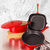 Neo 4pc Cast Iron Cookware Set, Grill Pan, Fry Pan & Oval Dutch Oven, Red