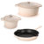 Neo 5Pc Cast Iron Cookware Set, Meringue - Meringue