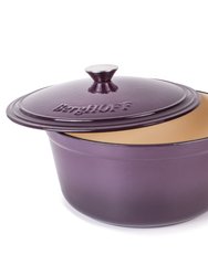 Neo 7Qt Cast Iron Round Covered Dutch Oven - Purple