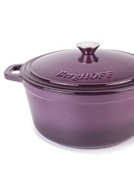 Neo 7Qt Cast Iron Round Covered Dutch Oven - Purple