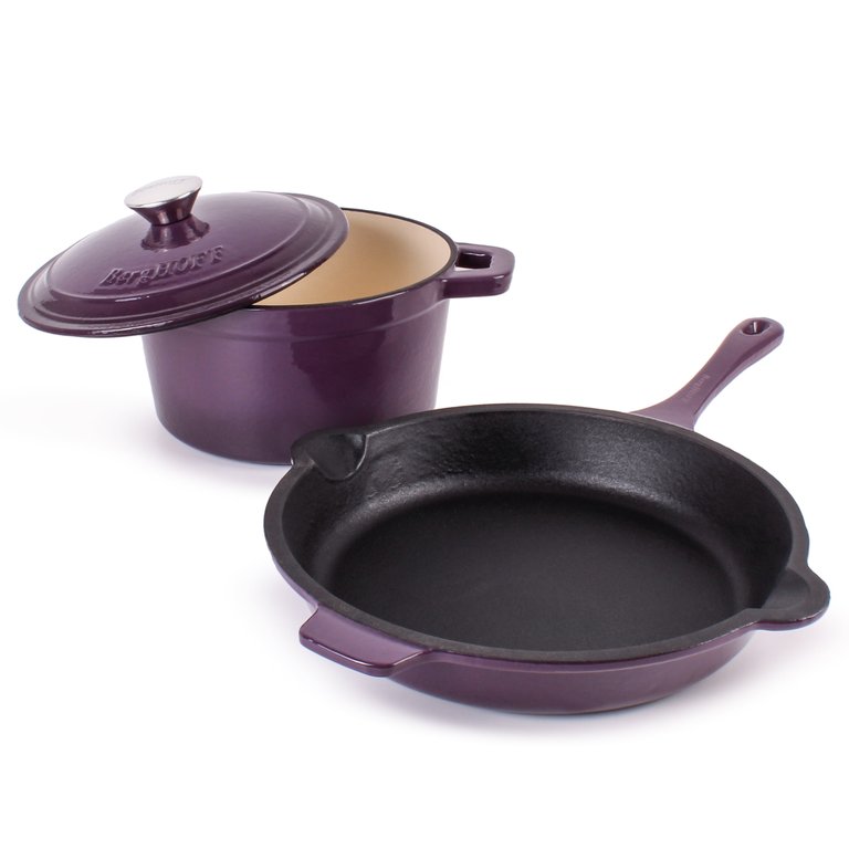 BergHOFF Neo 10 in. Cast Iron Fry Pan - Purple