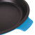 Neo Cast Iron Set 3pc Blue (3qt Cast Iron Covered Stockpot, 10" Cast Iron Fry Pan)