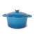 Neo Cast Iron Set 3pc Blue (3qt Cast Iron Covered Stockpot, 10" Cast Iron Fry Pan)