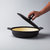 Ron 11" Cast Iron Covered Deep Skillet 3.5Qt, Black