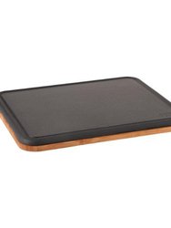 Ron 11.75" Bamboo Two-Sided Cutting Board