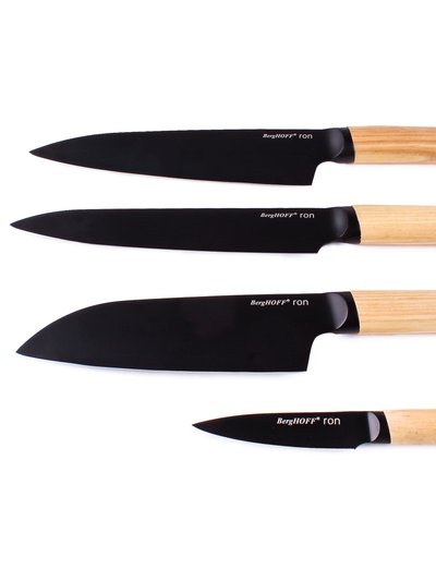 BergHOFF Ron 4 Pieces Knife Set With Ash Wood Natural Handle product