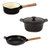 Ron 4pc Cast Iron Cookware Set - Black