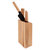 Ron 6 Pieces Knife Block Set With Ash Wood Natural Handle