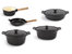 Ron 8Pc Cast Iron Cookware Set - Black