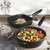 Scala Non-Stick 12.5" Square Grill Pan, Removable Handle