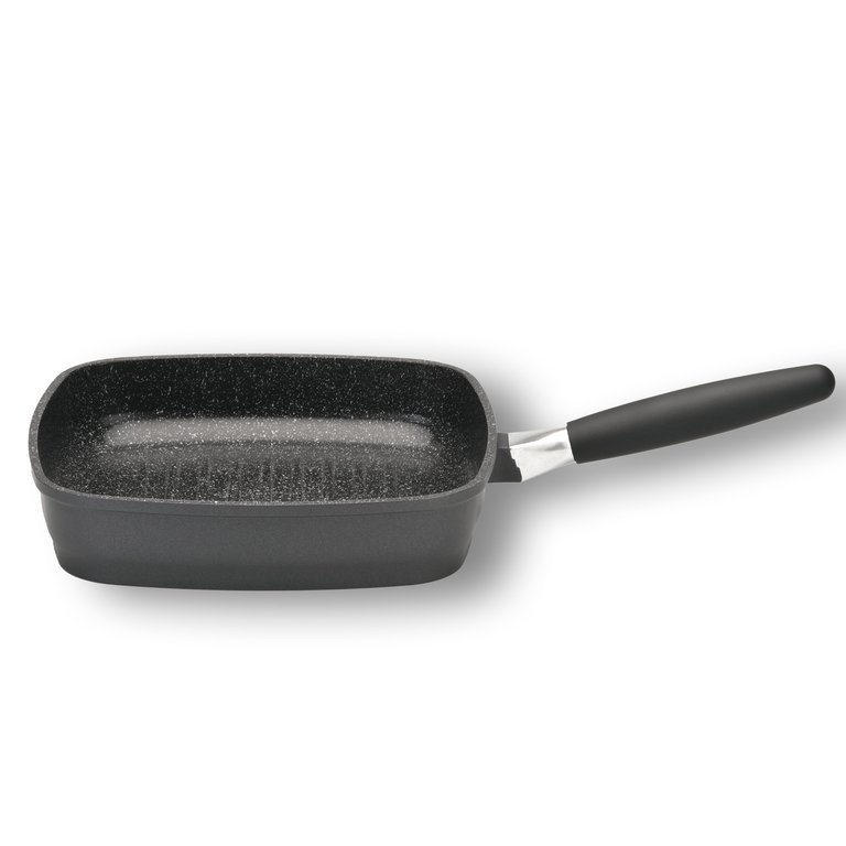 Scala Non-Stick 12.5" Square Grill Pan, Removable Handle