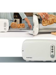 Seren Side Loading Toaster with Red Panel