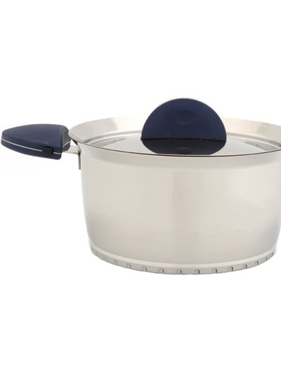 BergHOFF Stacca 10" Stainless Steel Covered Stock Pot - Blue product