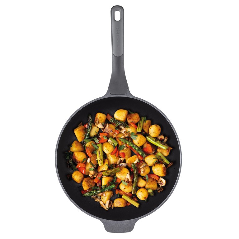 Stone 12" Non-Stick Wok Pan 5.25qt., Ferno-Green, Non-Toxic Coating, Stay-cool Handle, Induction Cooktop Ready