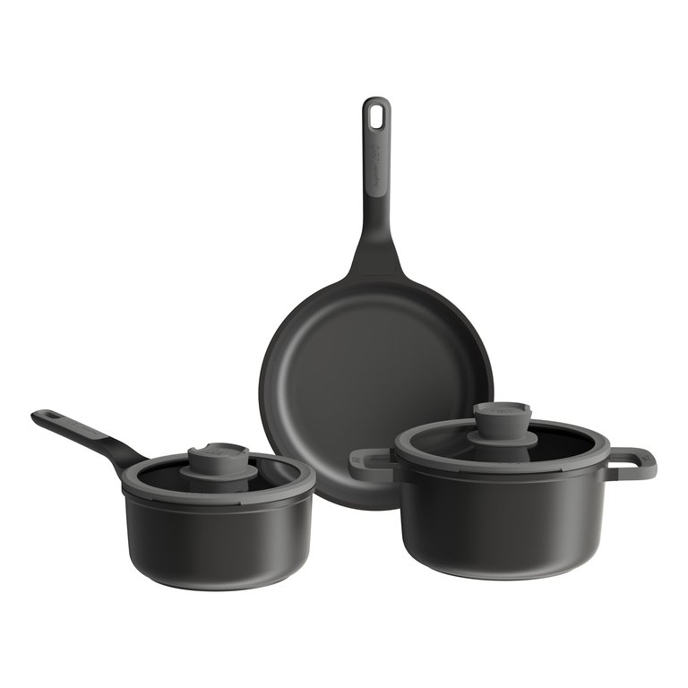 Stone+ 5Pc Nonstick Ceramic Cookware Set, Recycled