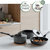 Stone+ 5Pc Nonstick Ceramic Cookware Set, Recycled